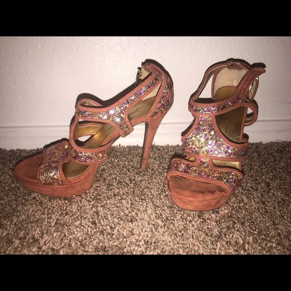 Jessica Simpson pink heels